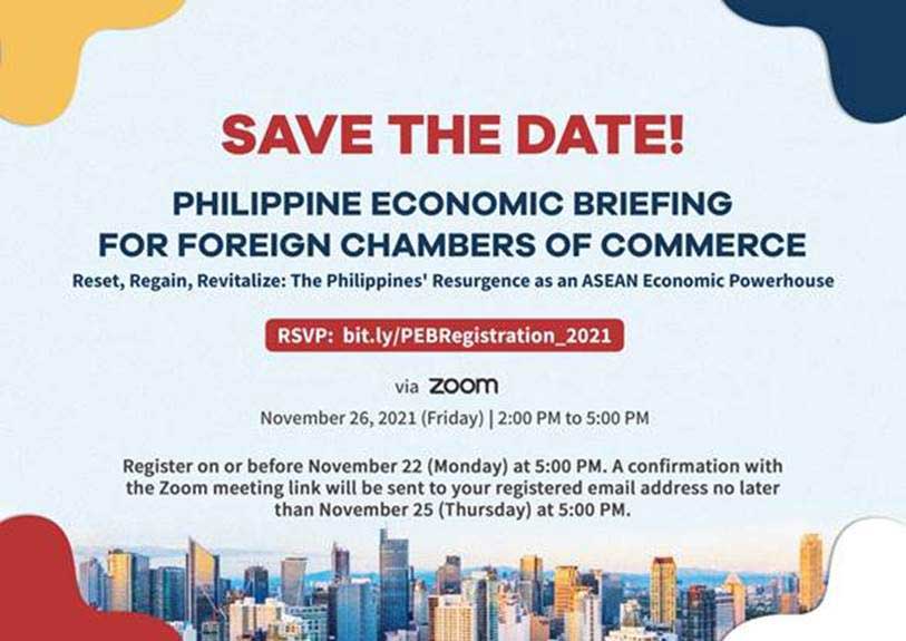 Philippine economic briefing poster